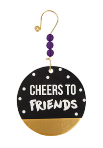 Cheers to Friends by Girlfinds - 3.5" Paper Ornament