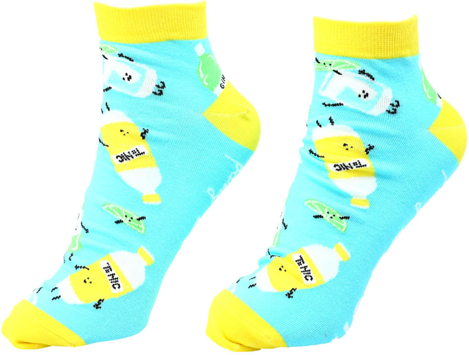 Gin and Tonic by Late Night Last Call - Gin and Tonic - Cotton Blend Ankle Socks