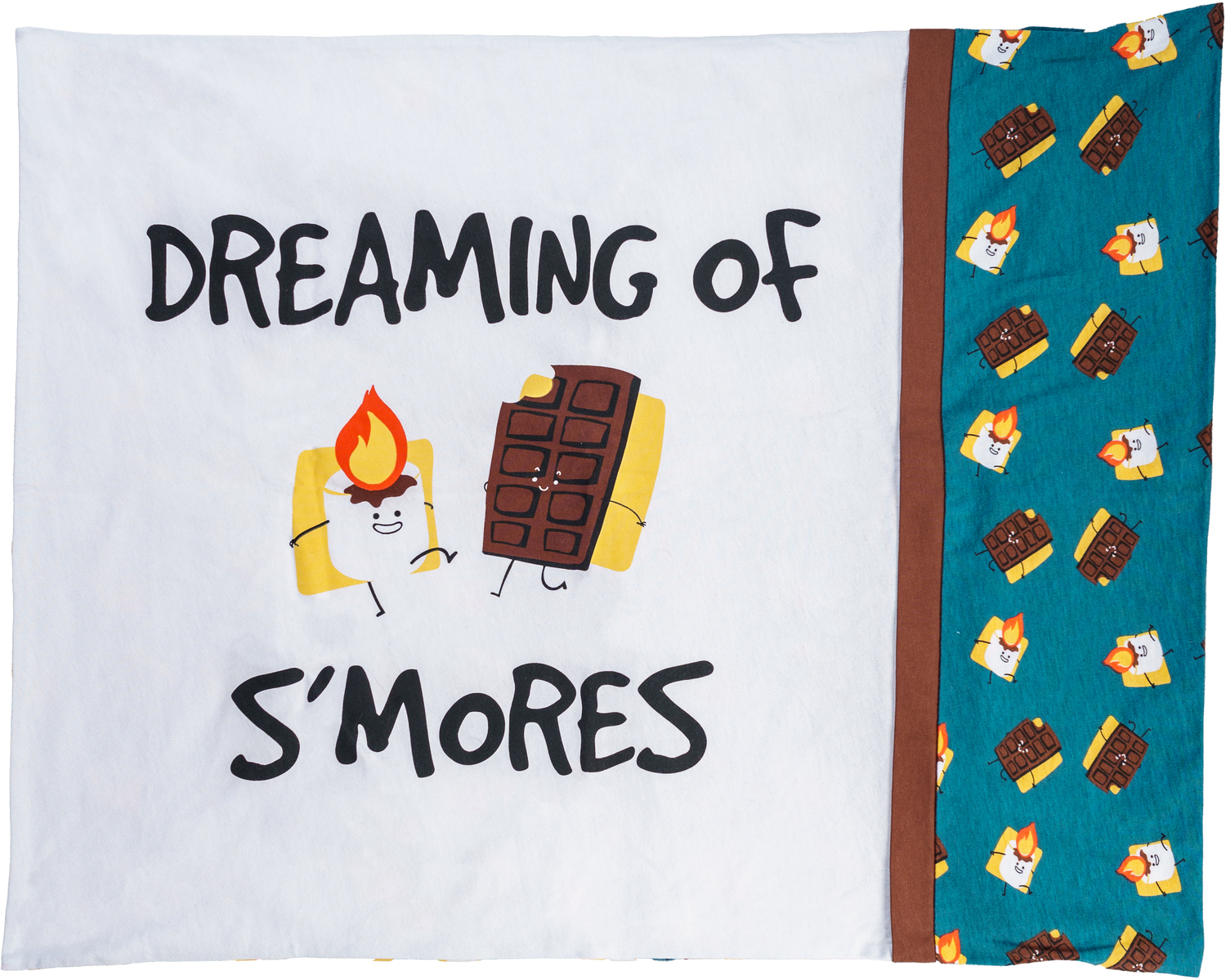 Dreaming of S'mores by Late Night Snacks - Dreaming of S'mores - 20" x 26" Pillowcase