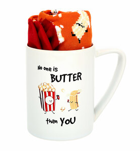 Butter Than You by Late Night Snacks - 18 oz Mug and Sock Set