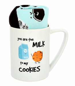 Milk to My Cookies by Late Night Snacks - 18 oz Mug and Sock Set