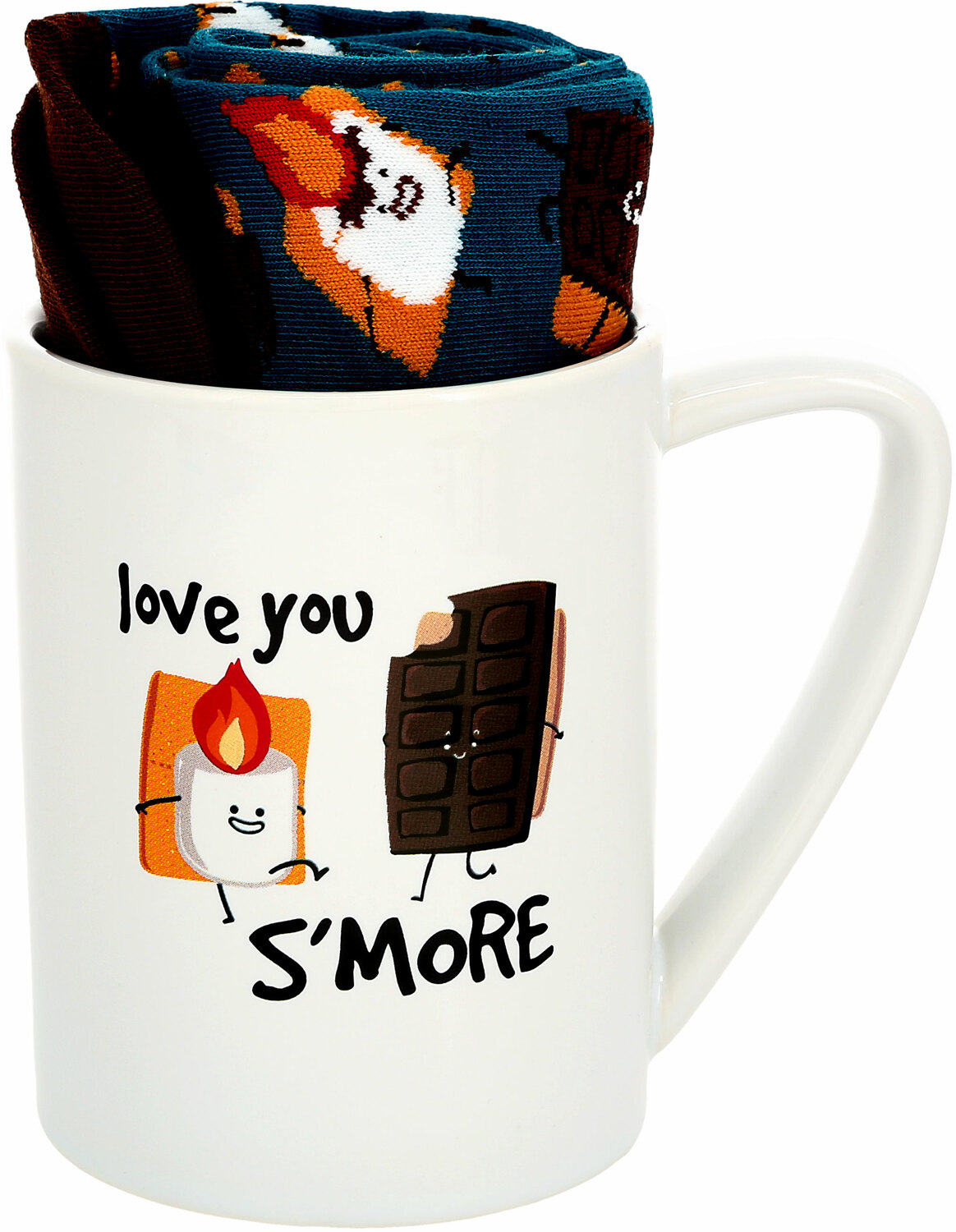 Love You S'more by Late Night Snacks - Love You S'more - 18 oz Mug and Sock Set
