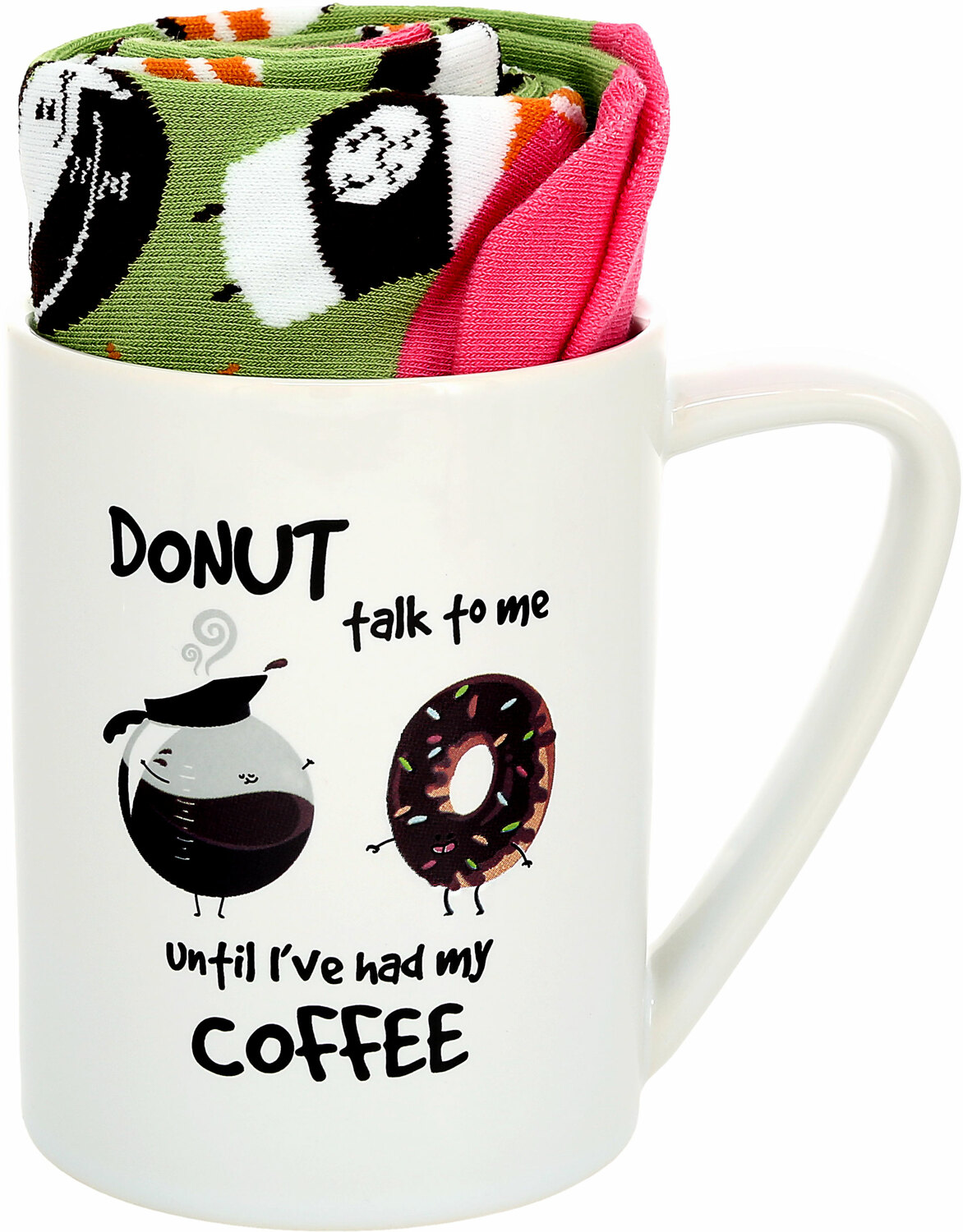 Donut Talk to Me by Late Night Snacks - Donut Talk to Me - 18 oz Mug and Sock Set
