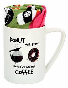 Donut Talk to Me by Late Night Snacks - 18 oz Mug and Sock Set