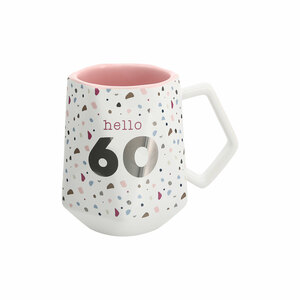 Hello 60 by Happy Confetti to You - 17 oz Geometric Cup