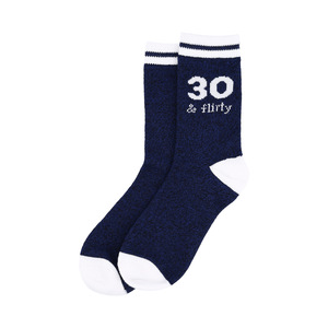 30 & Flirty by Happy Confetti to You - Ladies Crew Sock