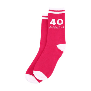 40 & Fabulous by Happy Confetti to You - Ladies Crew Sock