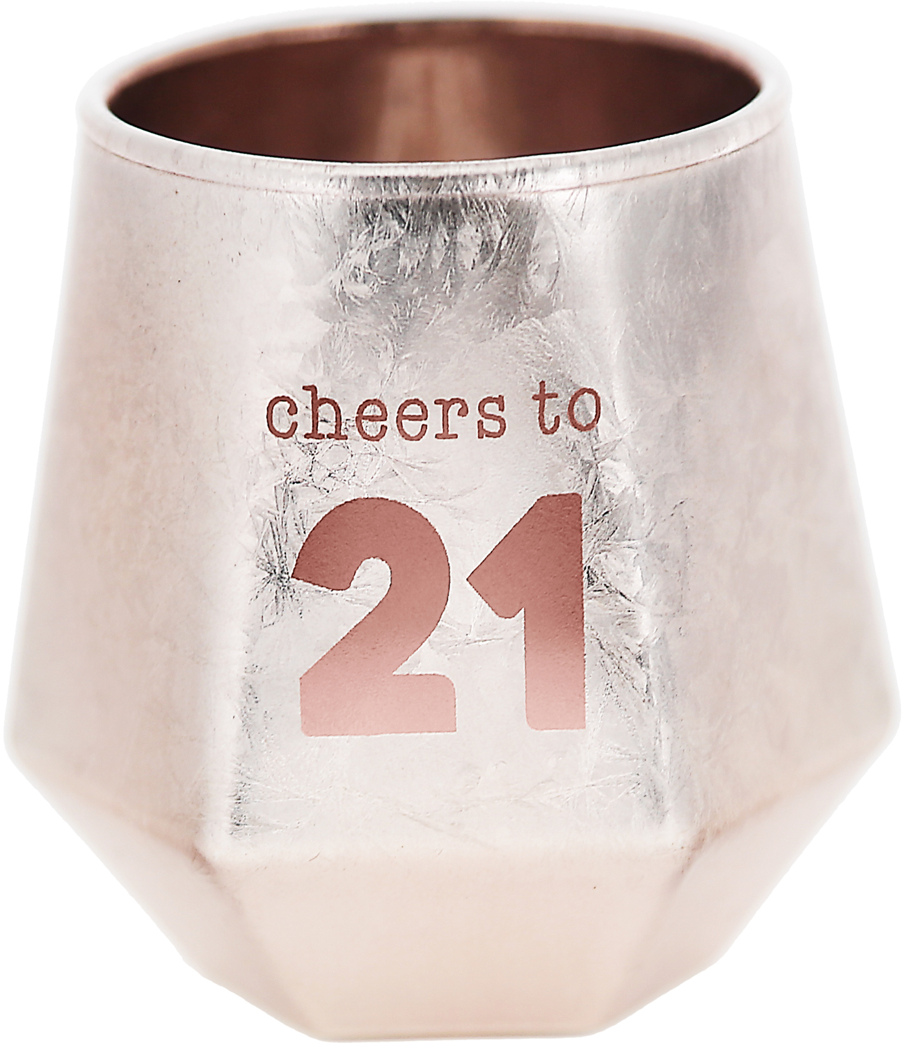 Cheers to 21 by Happy Confetti to You - Cheers to 21 - 3 oz Geometric Shot Glass