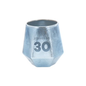 Cheers to 30 by Happy Confetti to You - 3 oz Geometric Shot Glass