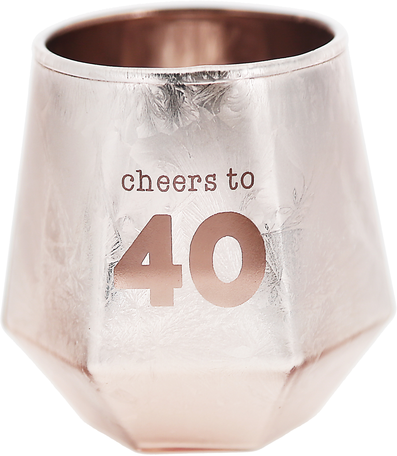 Cheers to 40 by Happy Confetti to You - Cheers to 40 - 3 oz Geometric Shot Glass