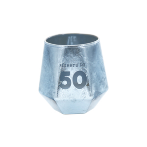 Cheers to 50 by Happy Confetti to You - 3 oz Geometric Shot Glass