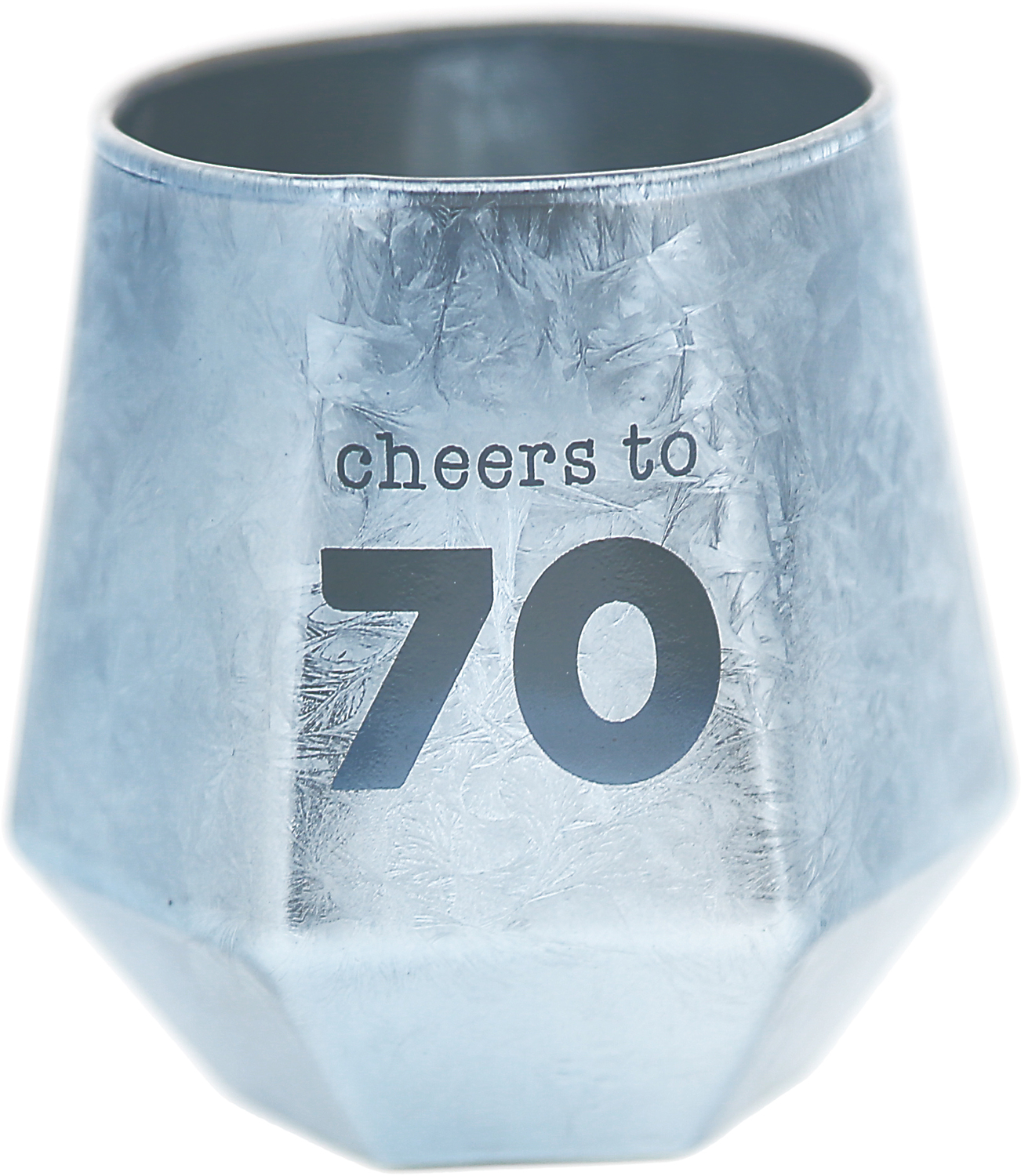 Cheers to 70 by Happy Confetti to You - Cheers to 70 - 3 oz Geometric Shot Glass