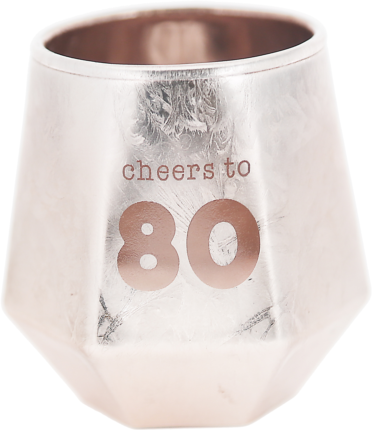 Cheers to 80 by Happy Confetti to You - Cheers to 80 - 3 oz Geometric Shot Glass