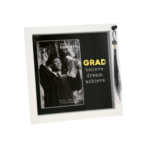 Grad by Happy Confetti to You - 7.5" Shadow Box Frame
(Holds 4" x 6" Photo)