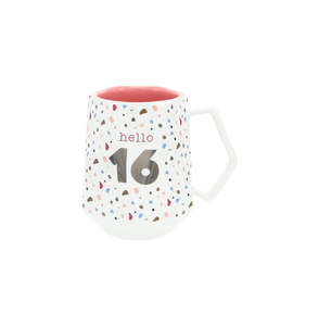 Hello 16 by Happy Confetti to You - 17 oz Geometric Cup