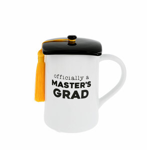 Master's Grad by Happy Confetti to You - 17 oz Mug with Lid