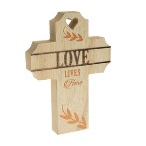 Love by Blessed by You - 8" Self Standing Cross Plaque
