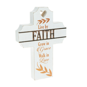 Faith by Blessed by You - 8" Self Standing Cross Plaque