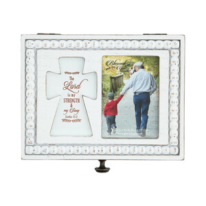 The Lord by Blessed by You - 6.5" x 5" Prayer Box with Photo Frame
(Holds 2.25" x 3.25" Photo)