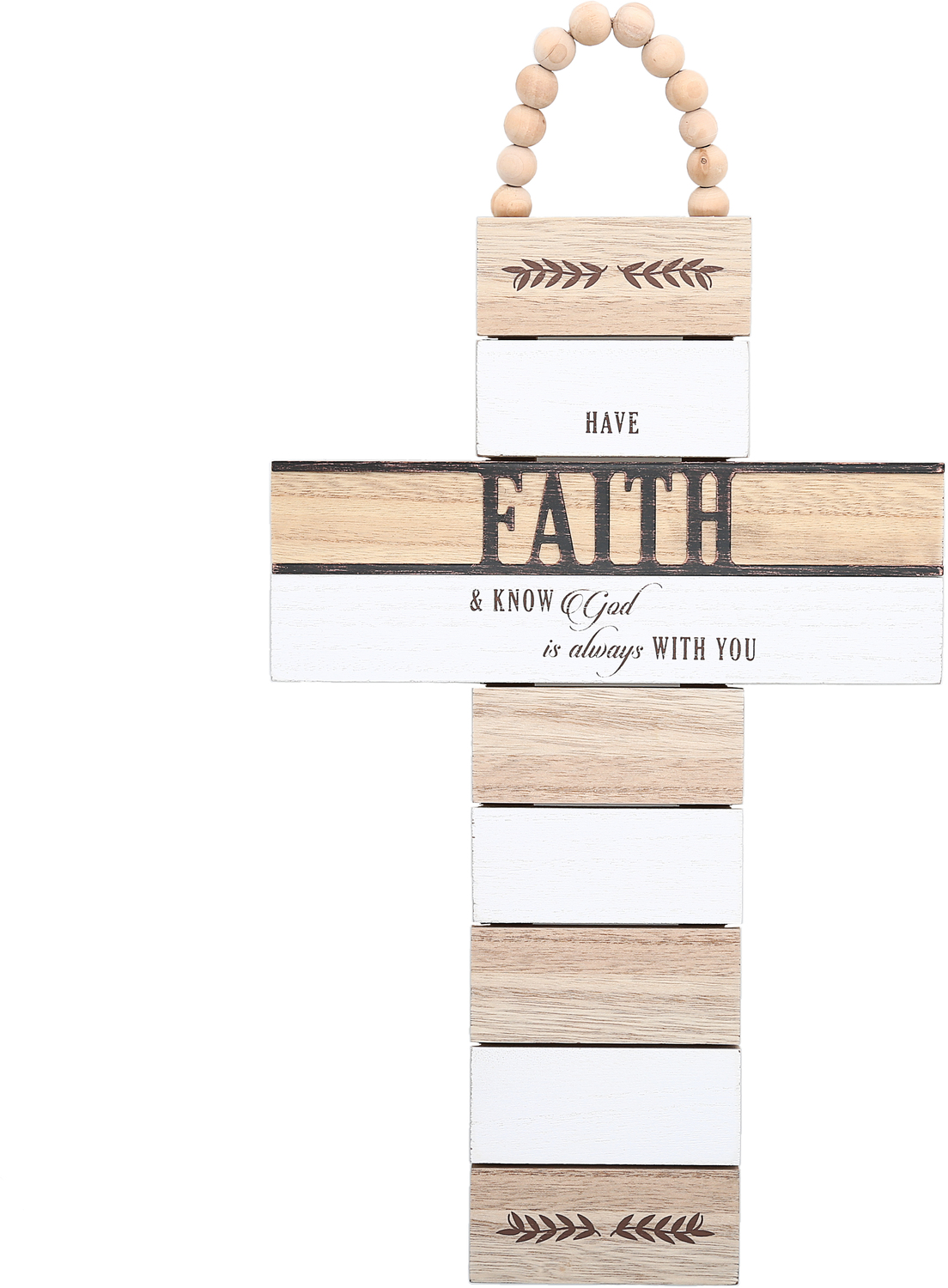 Faith by Blessed by You - Faith - 9.75" x 18" Hanging Cross Plaque