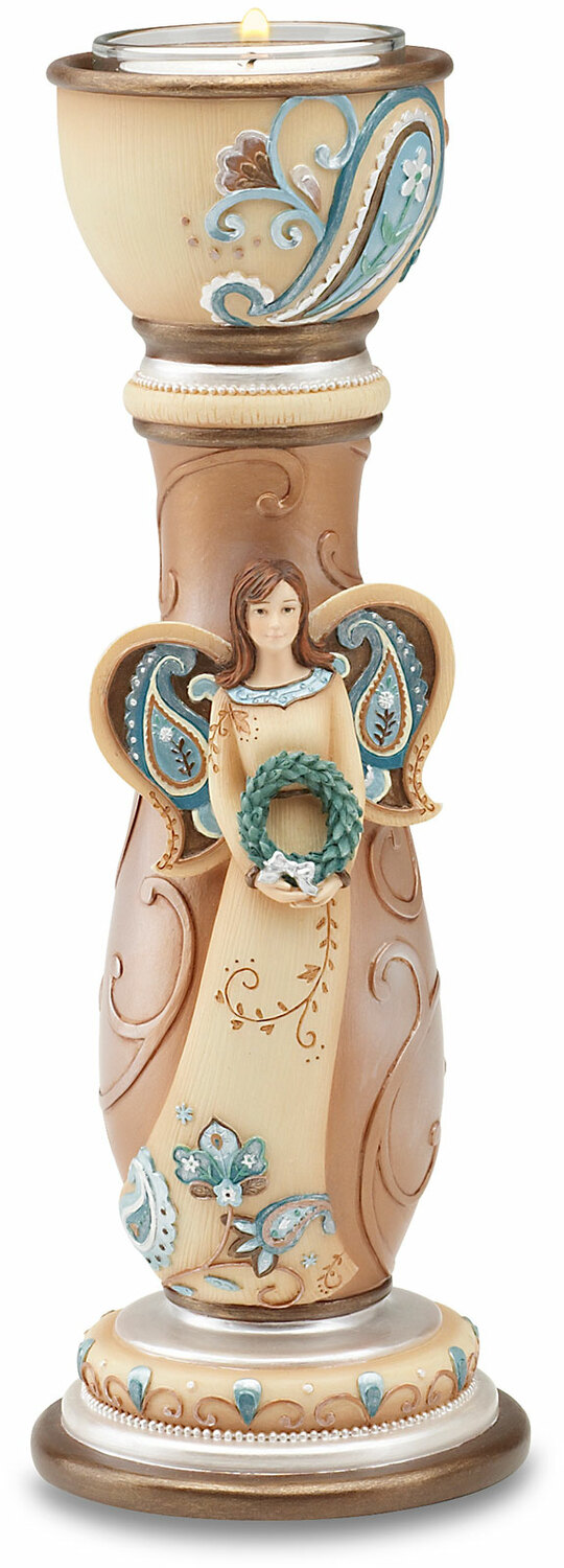 Angel by Perfectly Paisley - Angel - 8" Candle Holder
