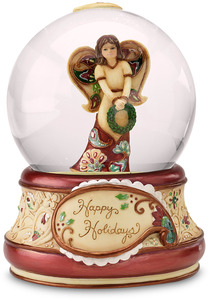Happy Holidays by Perfectly Paisley Holiday - Musical Water Globe