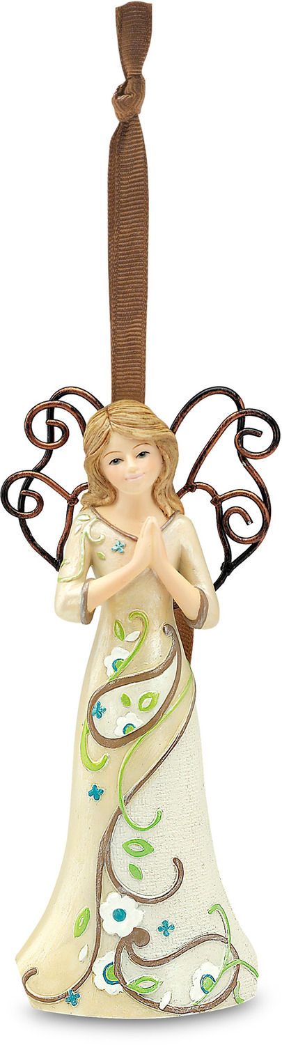 Prayers by Perfectly Paisley - Prayers - 4.5" Angel Praying Ornament