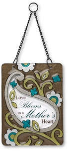 Mother by Perfectly Paisley - 6" x 8" Hanging Glass Plaque