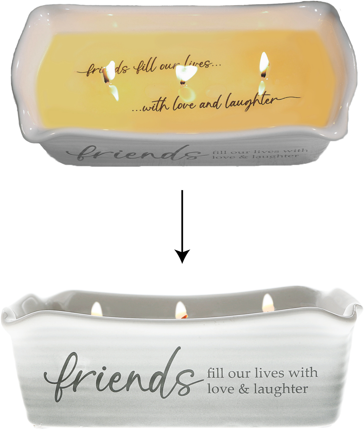 Friends by Thoughts of Home - Friends - 12 oz - 100% Soy Wax Reveal Triple Wick Candle
Scent: Tranquility