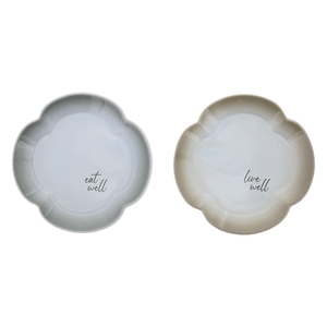 Live & Eat by Thoughts of Home - 6.5" Appetizer Plates (Set of 2)
