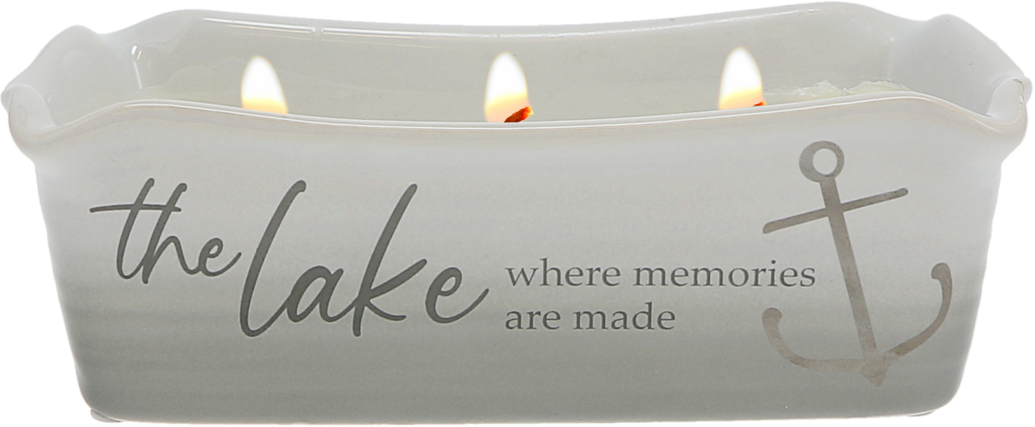 The Lake by Thoughts of Home - The Lake - 12 oz - 100% Soy Wax Reveal Triple Wick Candle
Scent: Tranquility