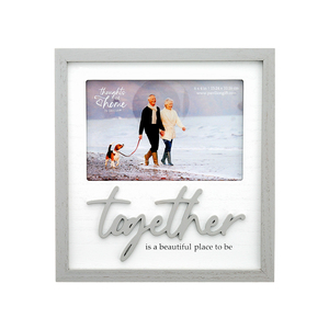 Together by Thoughts of Home - 7.75" x 8.25" Frame (Holds a 6" x 4" Photo)