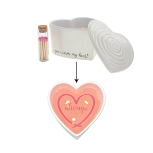 Warm My Heart by Thoughts of Home - 8 oz - 100% Soy Wax Reveal Triple Wick Candle with Matches
Scent: Vanilla