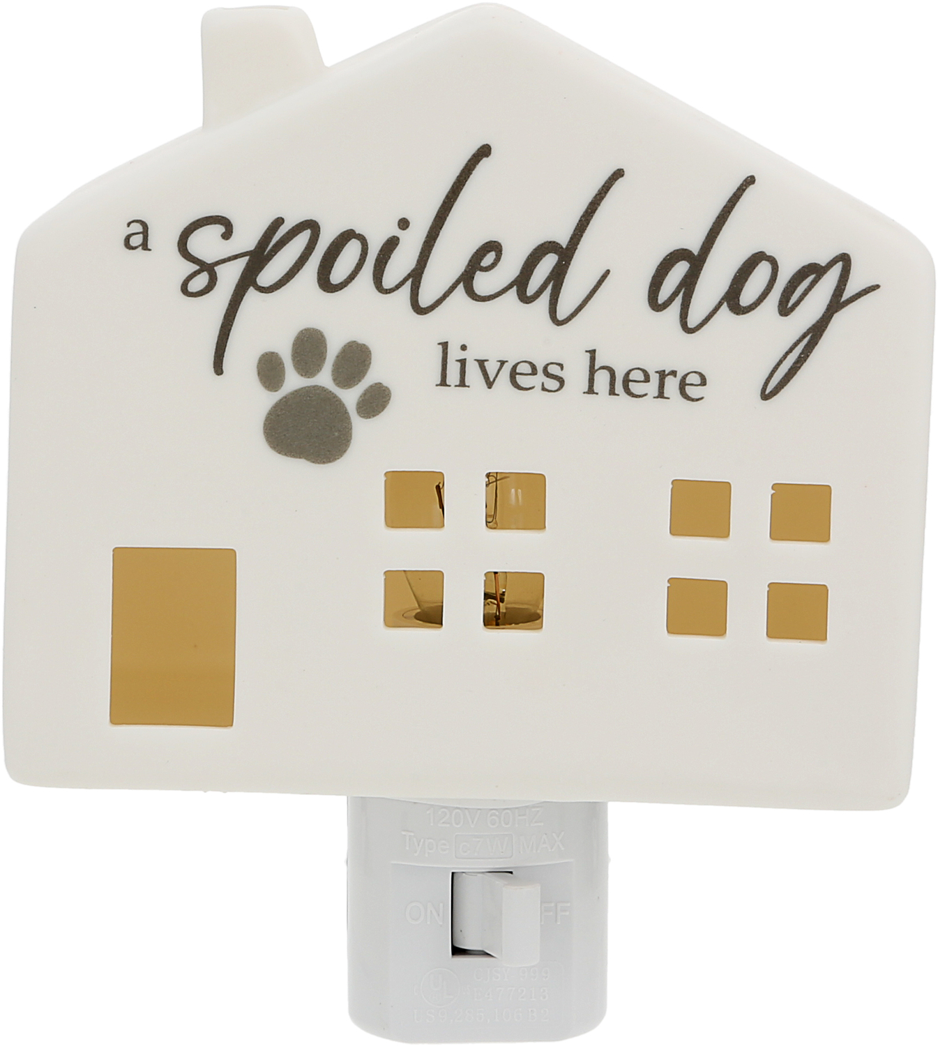 Spoiled Dog by Thoughts of Home - Spoiled Dog - 3.5" Ceramic Night Light