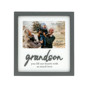 Grandson by Thoughts of Home - 7.75" x 8.25" Frame (Holds a 6" x 4" Photo)