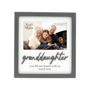 Granddaughter by Thoughts of Home - 7.75" x 8.25" Frame (Holds a 6" x 4" Photo)