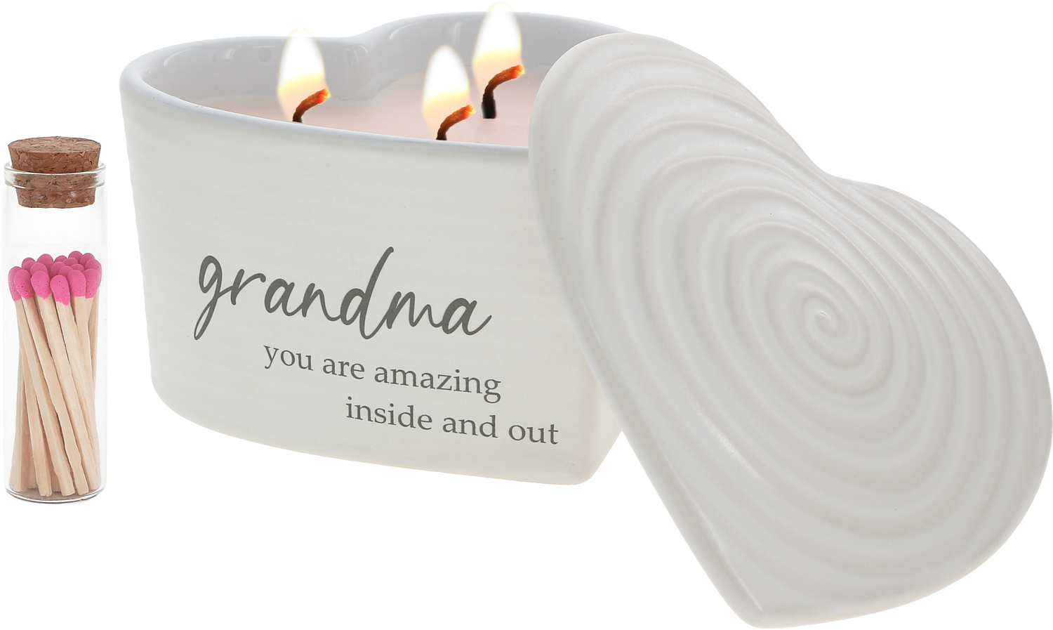 Grandma by Thoughts of Home - Grandma - 8 oz - 100% Soy Wax Reveal Triple Wick Candle with Matches
Scent: Vanilla