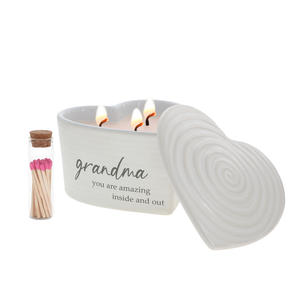 Grandma by Thoughts of Home - 8 oz - 100% Soy Wax Reveal Triple Wick Candle with Matches
Scent: Vanilla