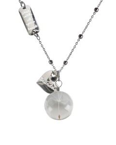 Grandma by Dandelion Wishes - 29" Sweater Necklace with Glass Wish Pendant