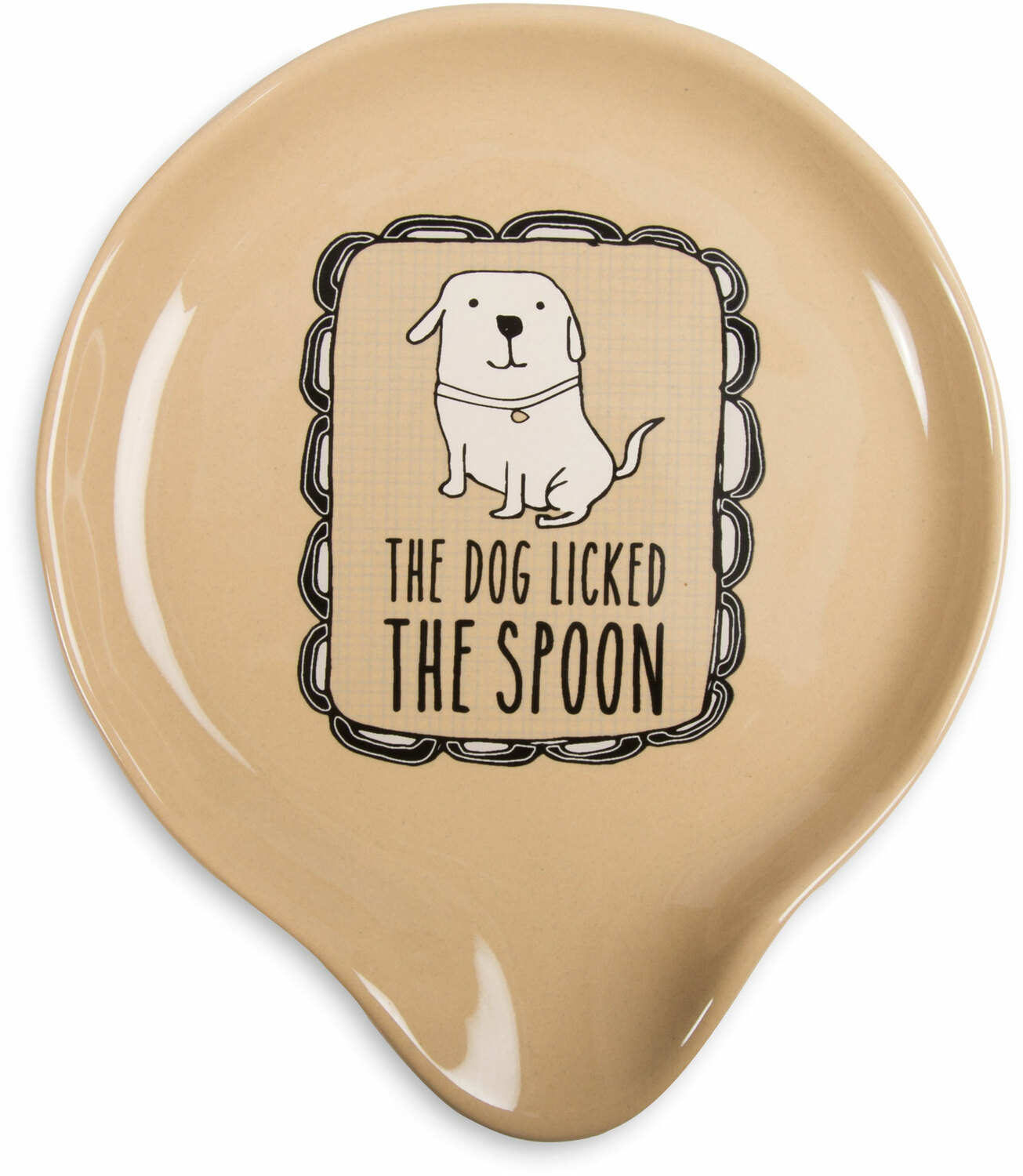 Dog Licked the Spoon by It's Cats and Dogs - Dog Licked the Spoon - 5" Spoon Rest