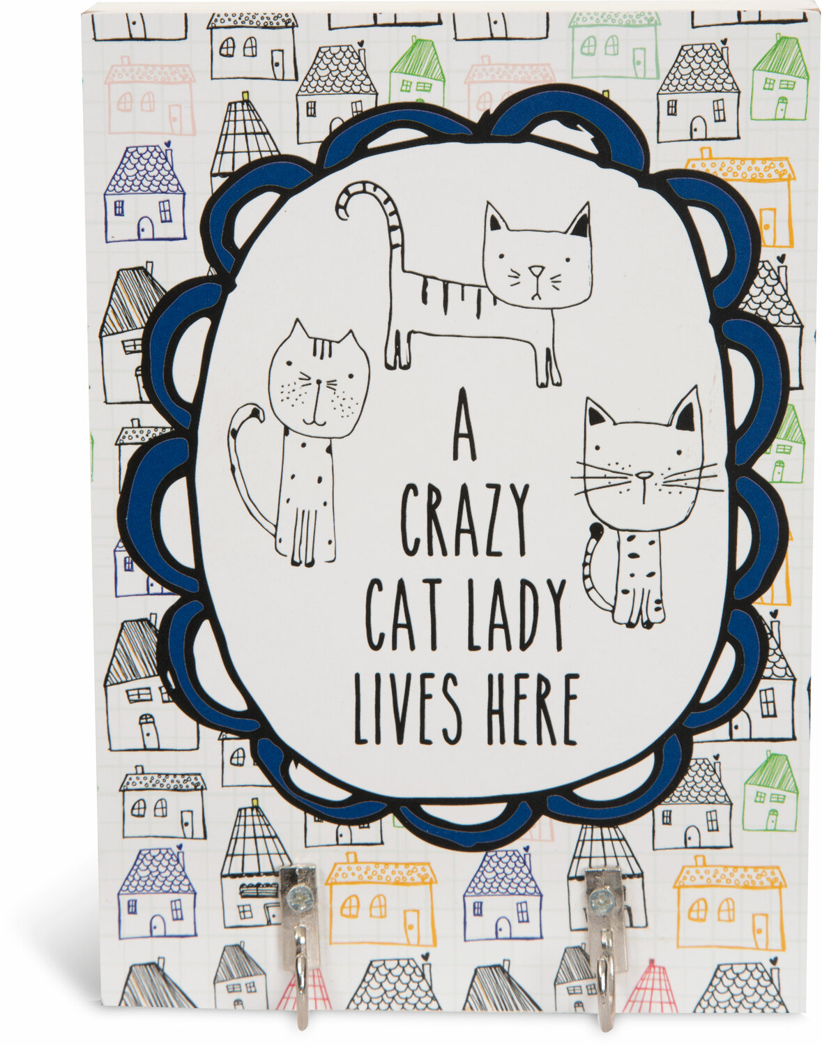 Crazy Cat Lady by It's Cats and Dogs - Crazy Cat Lady - 5" x 7" Wall Hooks