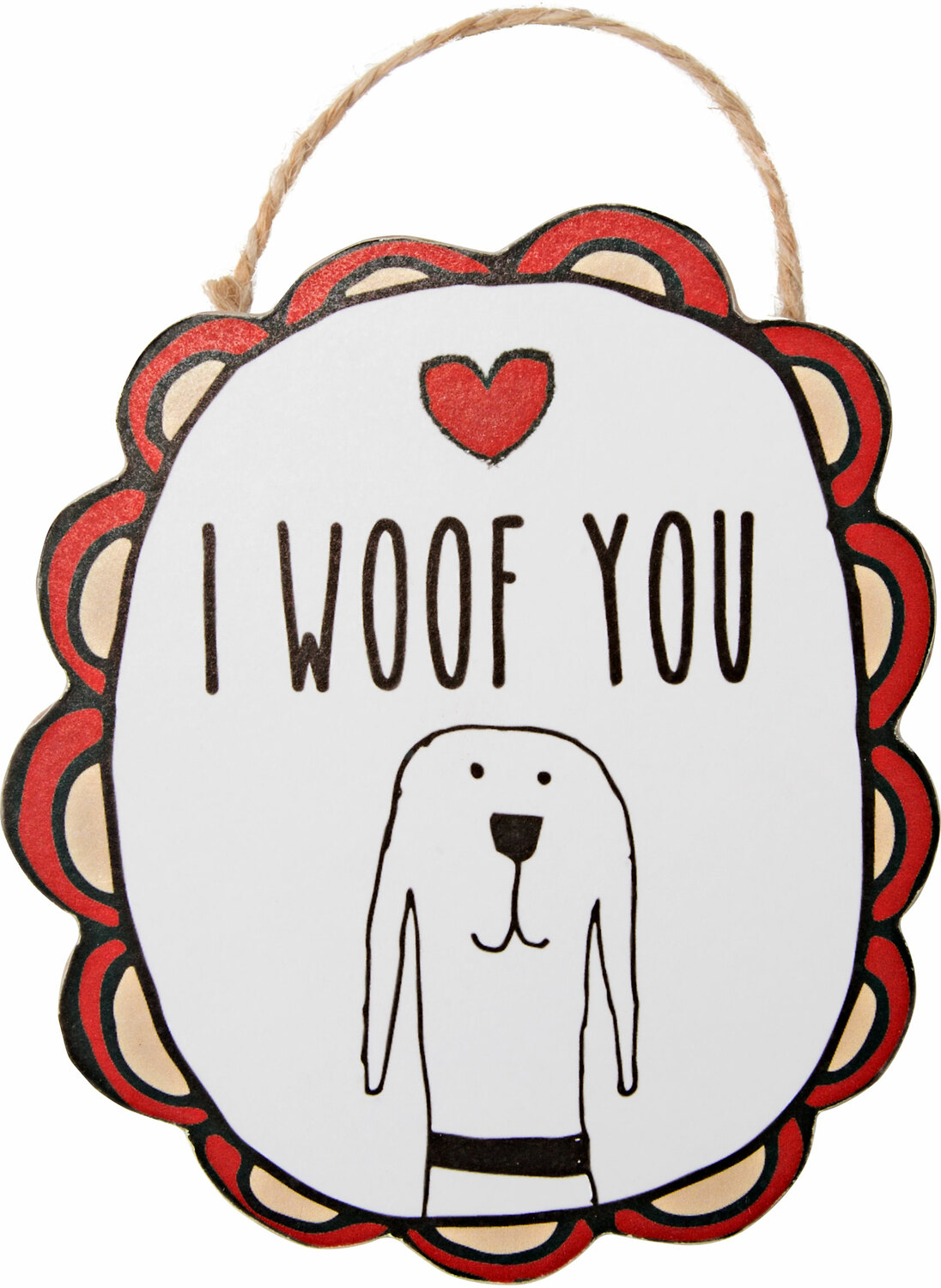 I Woof You by It's Cats and Dogs - I Woof You - 4" Ornament with Magnet