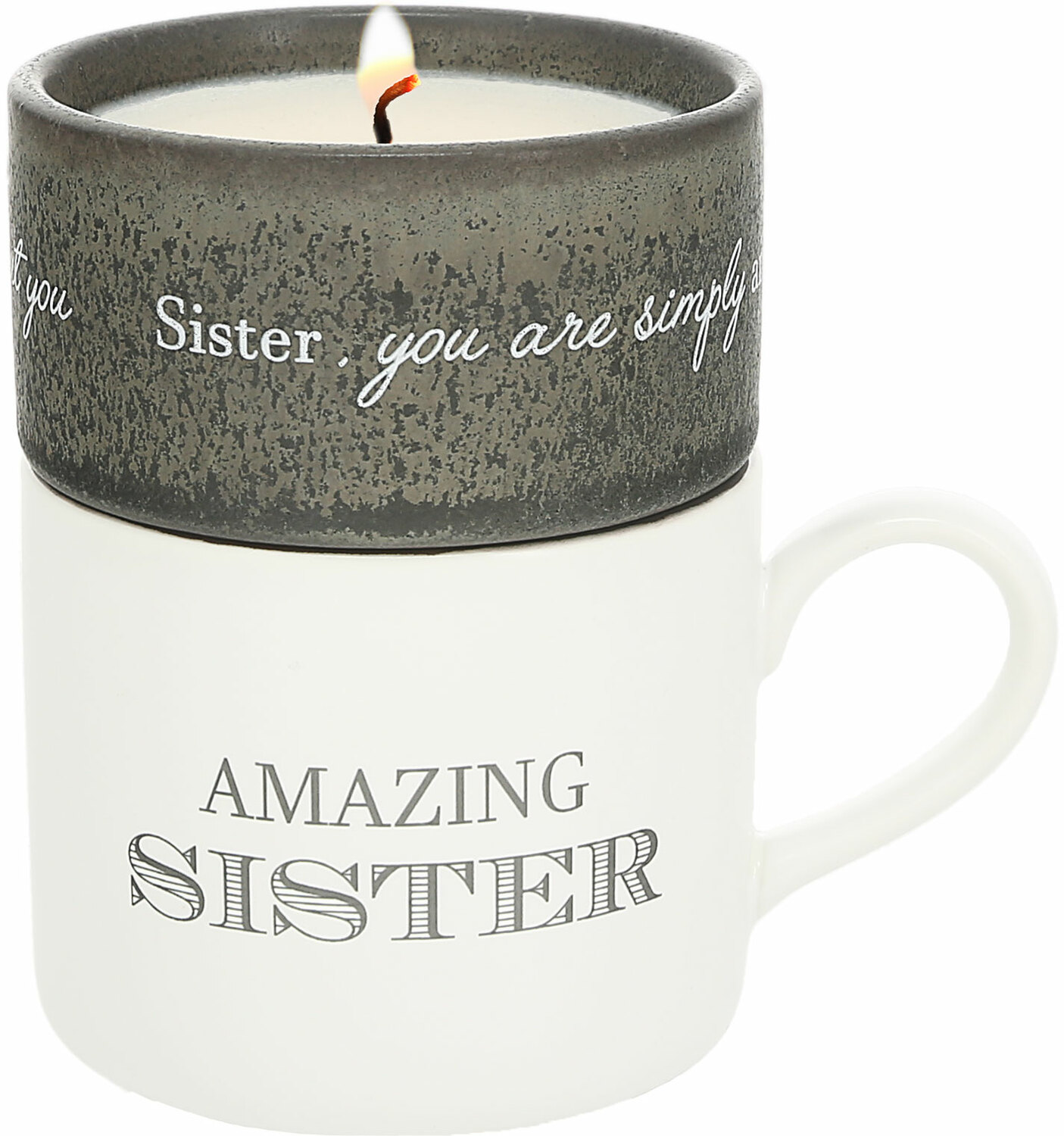 Sister by Filled with Warmth - Sister - Stacking Mug and Candle Set
100% Soy Wax Scent: Tranquility