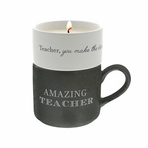Teacher by Filled with Warmth - Stacking Mug and Candle Set
100% Soy Wax Scent: Tranquility