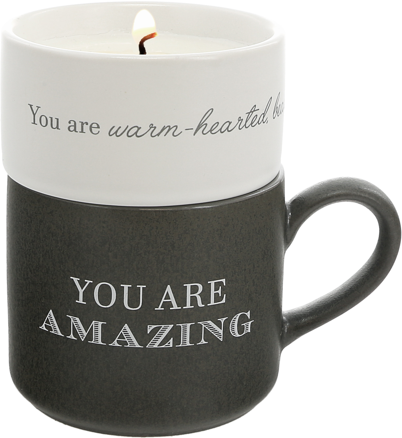 Amazing by Filled with Warmth - Amazing - Stacking Mug and Candle Set
100% Soy Wax Scent: Tranquility