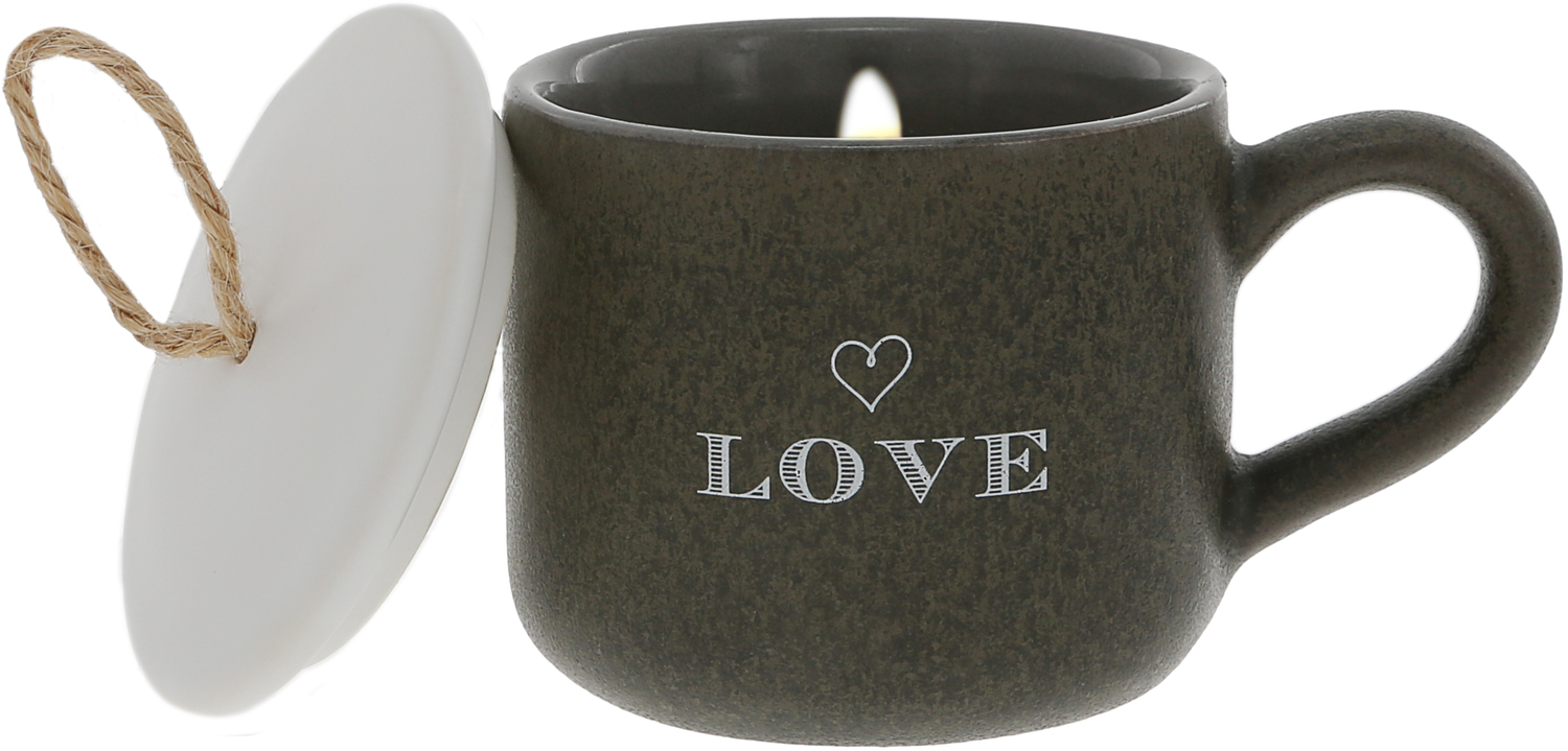 Love by Filled with Warmth - Love - 2 oz Mini Mug 100% Soy Wax Candle
Scent: Tranquility