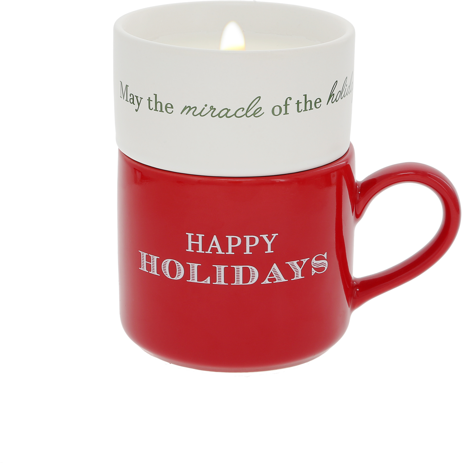 Happy Holidays by Filled with Warmth - Happy Holidays - Stacking Mug and Candle Set
100% Soy Wax Scent: Balsam Fir
