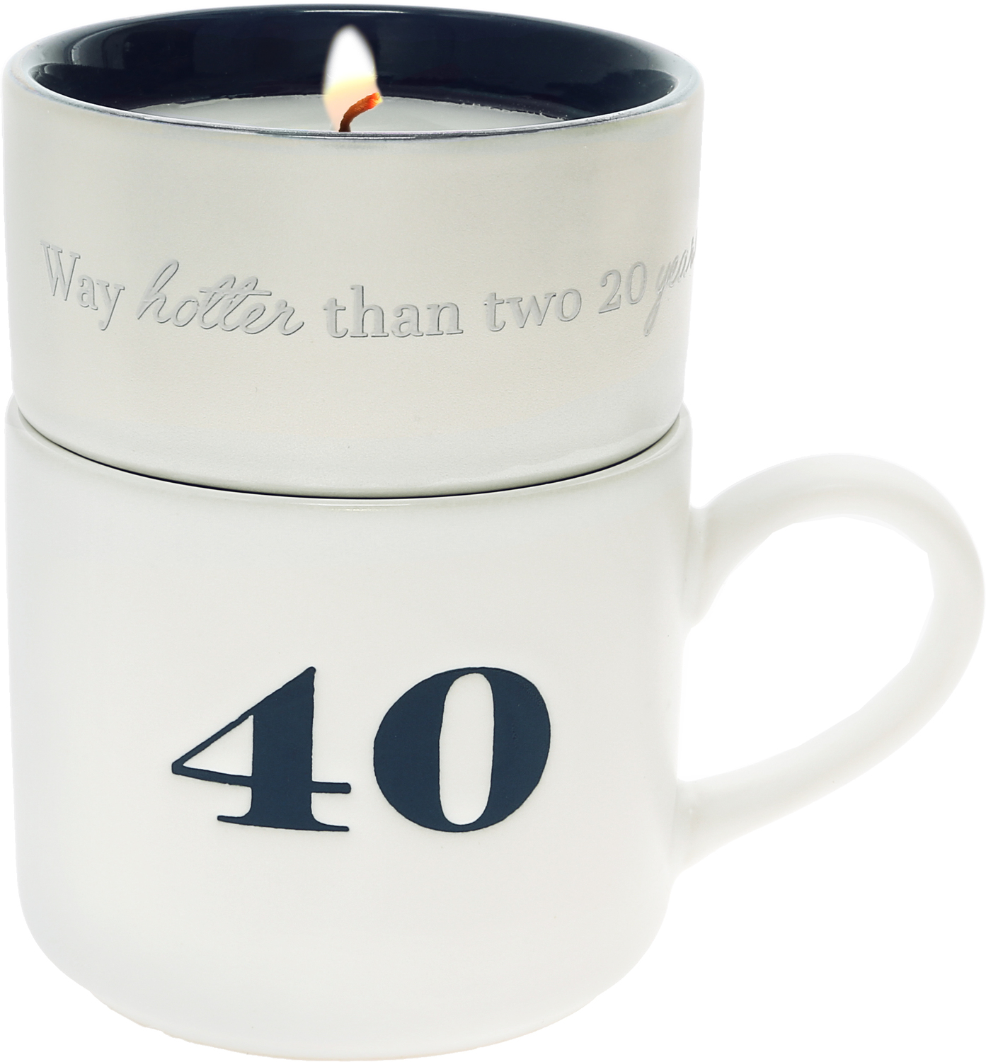 40 by Filled with Warmth - 40 - Stacking Mug and Candle Set
100% Soy Wax Scent: Tranquility