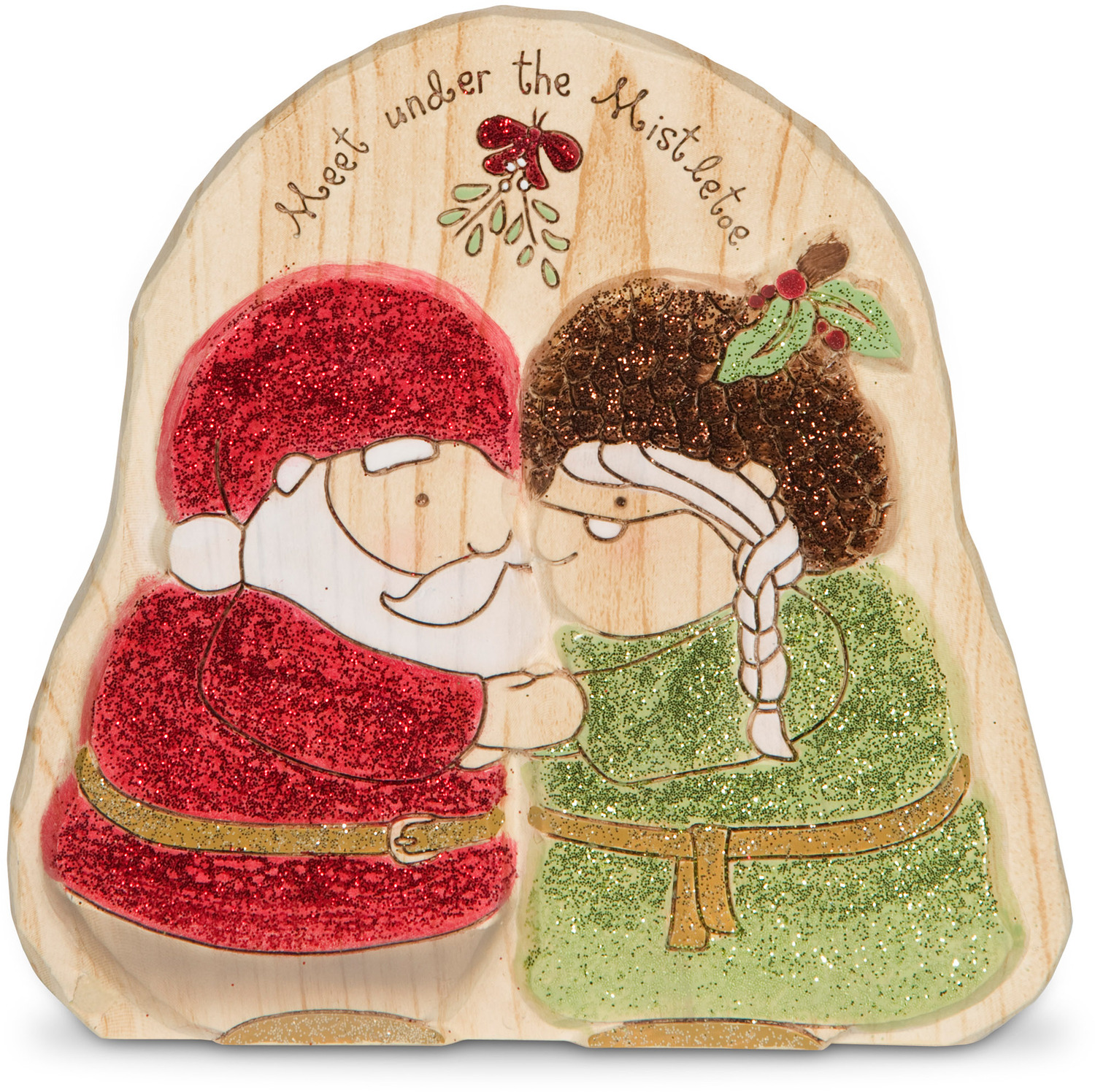 Mistletoe by Heavenly Winter Woods - Mistletoe - 5.25" Santa & Mrs. Claus Figurine - Gnome Couple