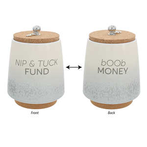 Nip & Tuck by So Much Fun-d - 6.5" Ceramic Savings Bank